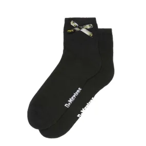 Dr Martens Ankle Bow Cotton Blend Socks Black