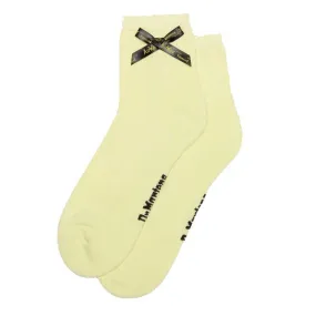 Dr Martens Ankle Bow Cotton Blend Socks Lemon