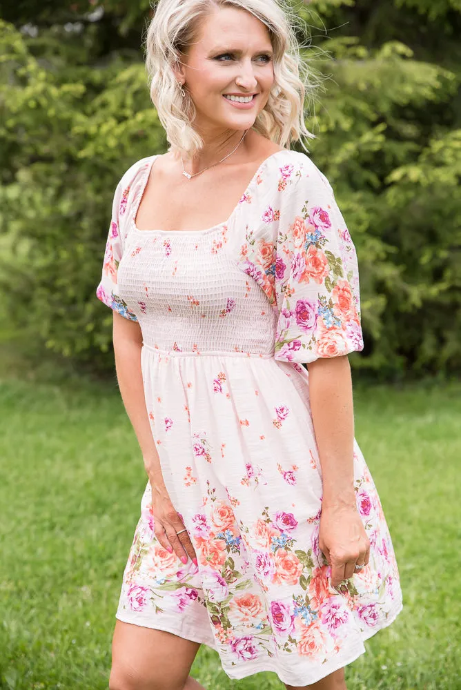 Elegant and Sweet Floral Dress [Online Exclusive]