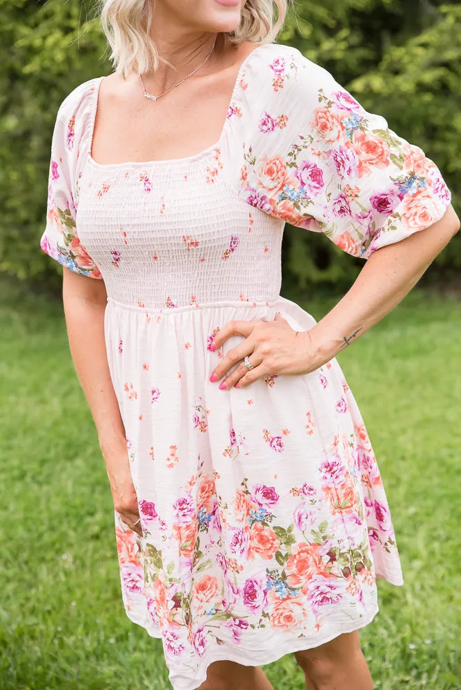 Elegant and Sweet Floral Dress [Online Exclusive]