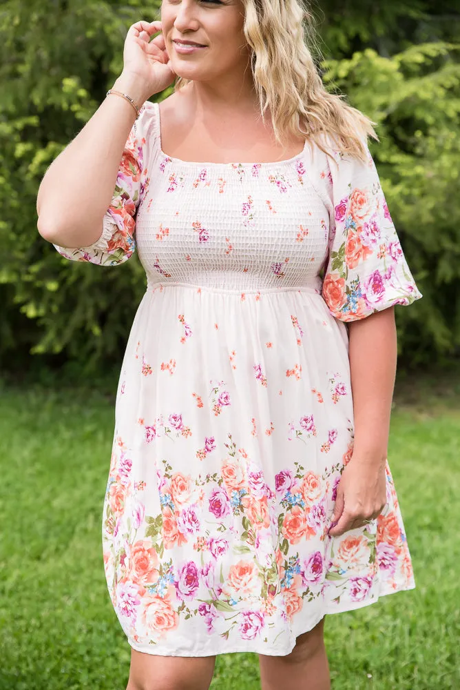 Elegant and Sweet Floral Dress [Online Exclusive]