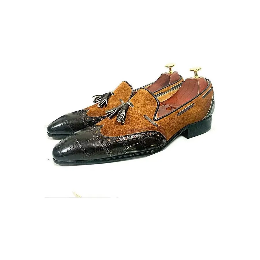 EliteStride Genuine Leather Prestige Pointed-Toe Loafers