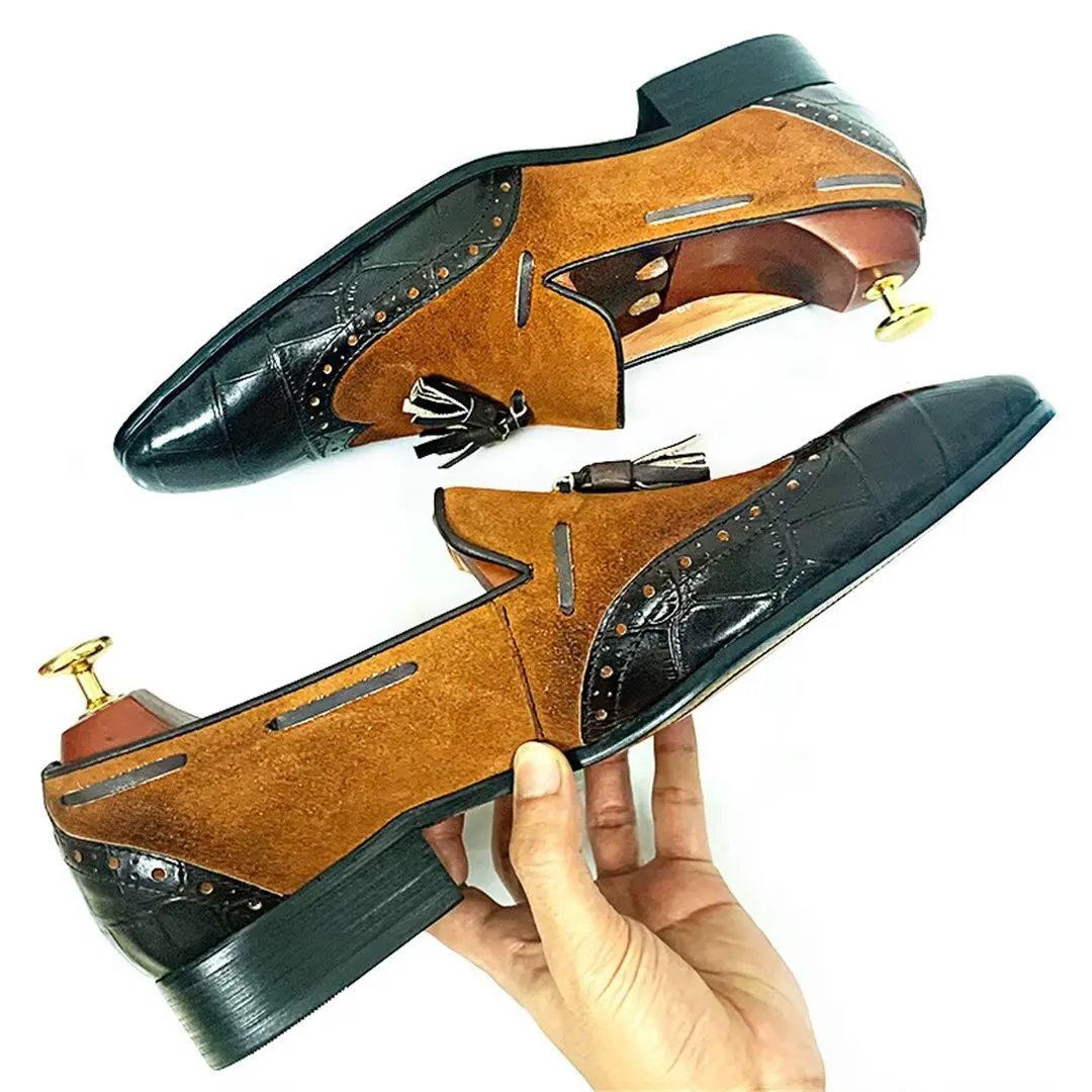 EliteStride Genuine Leather Prestige Pointed-Toe Loafers