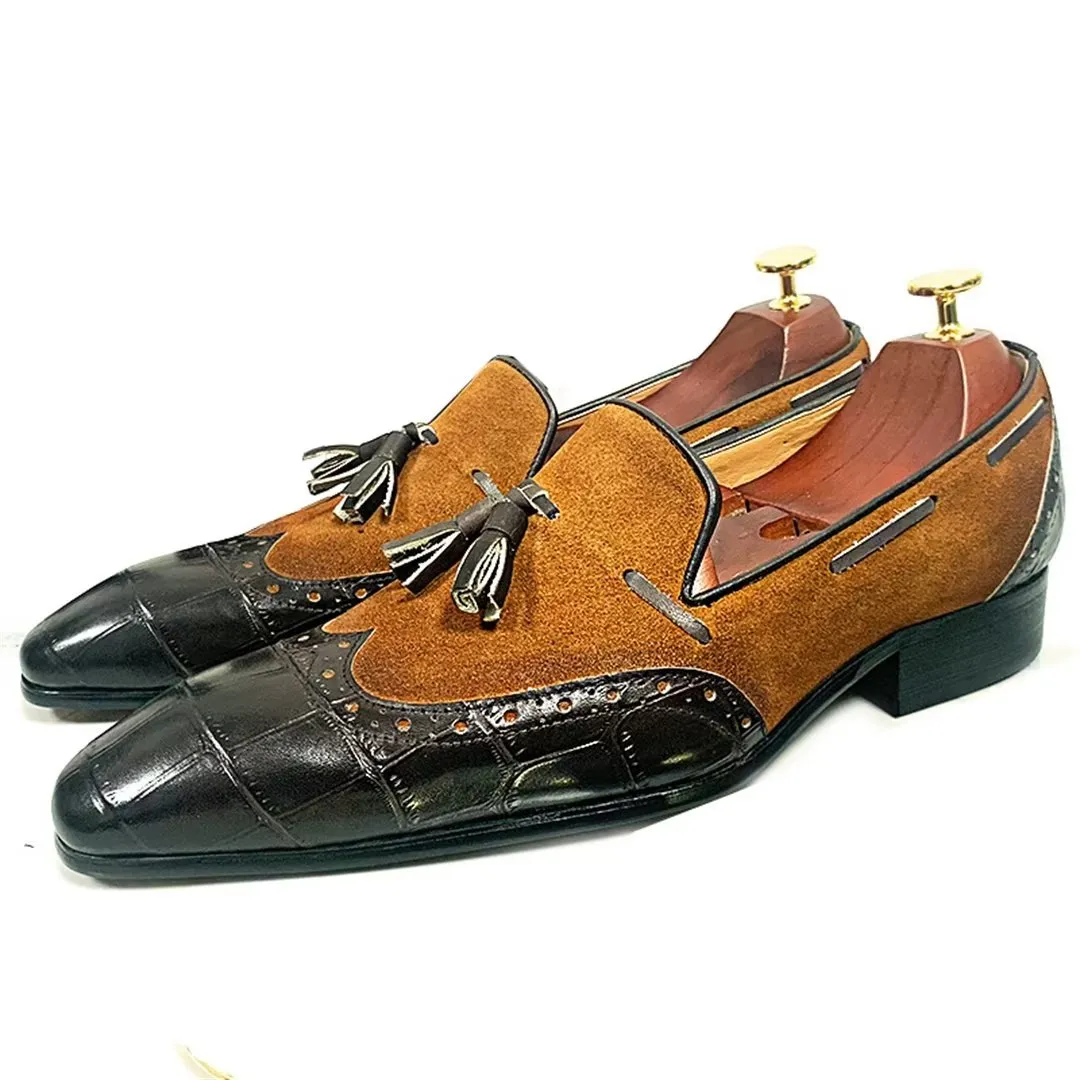 EliteStride Genuine Leather Prestige Pointed-Toe Loafers