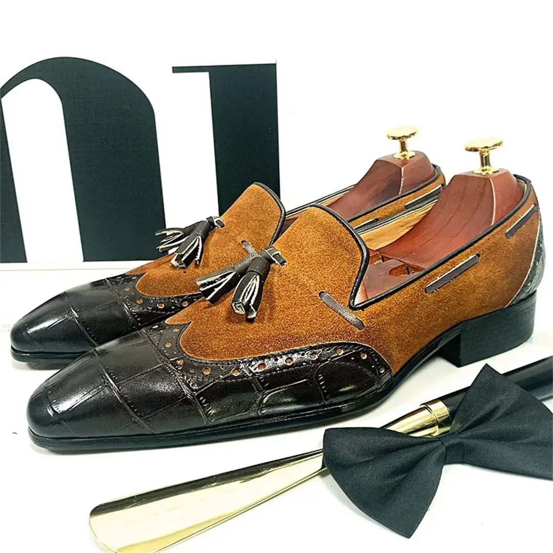 EliteStride Genuine Leather Prestige Pointed-Toe Loafers