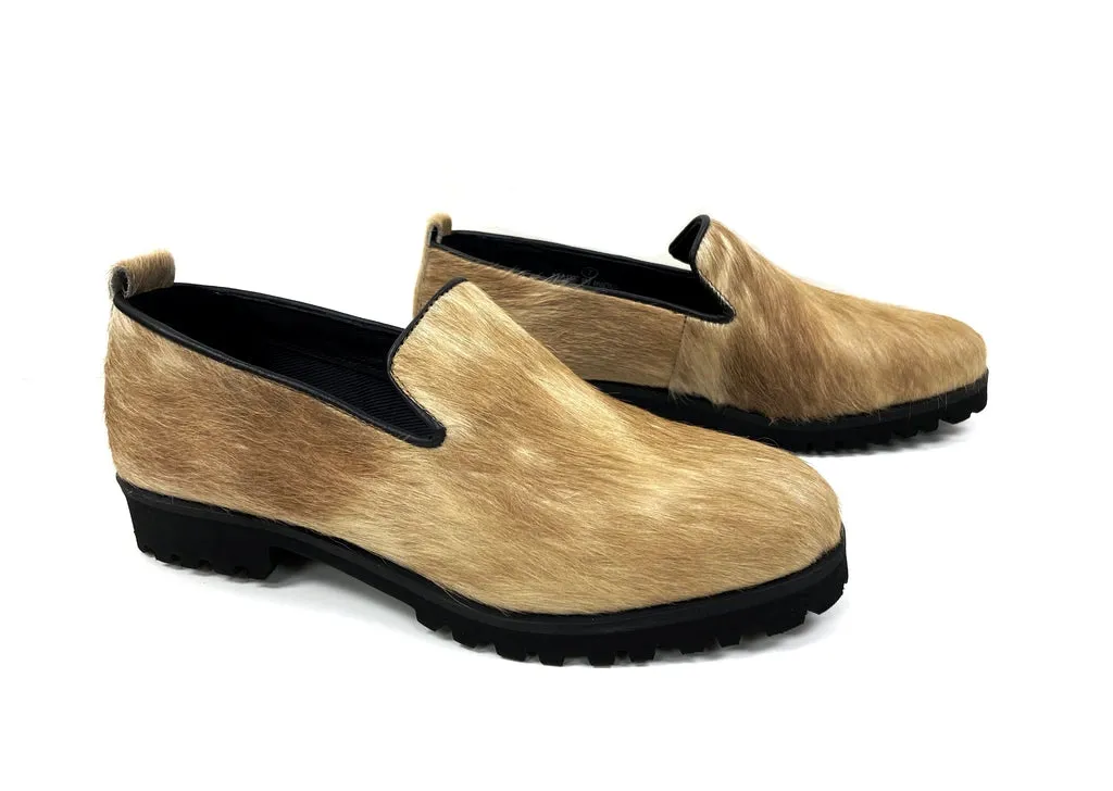 Ella Tan Haircalf Loafers