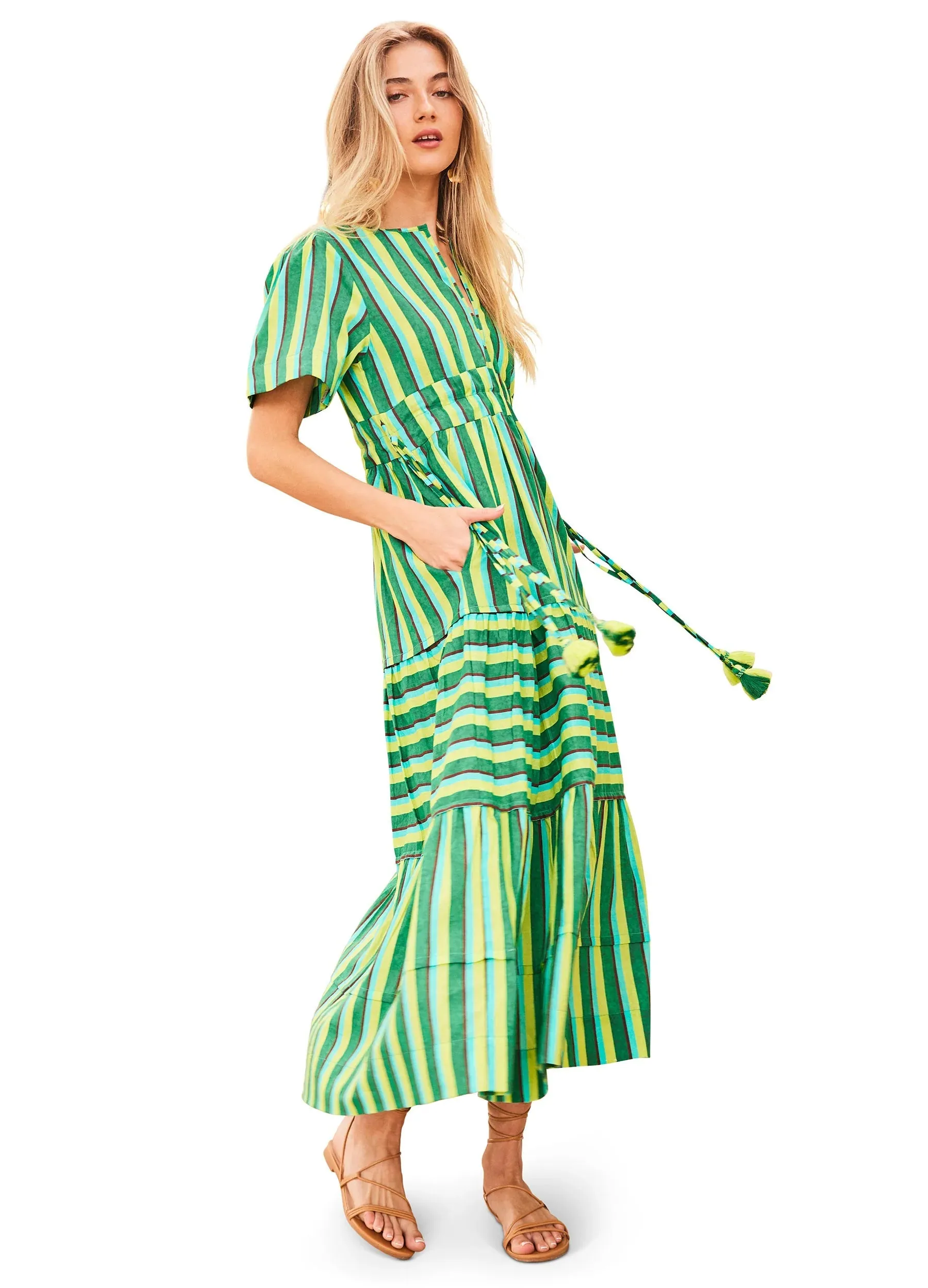 Eloise Dress in Green