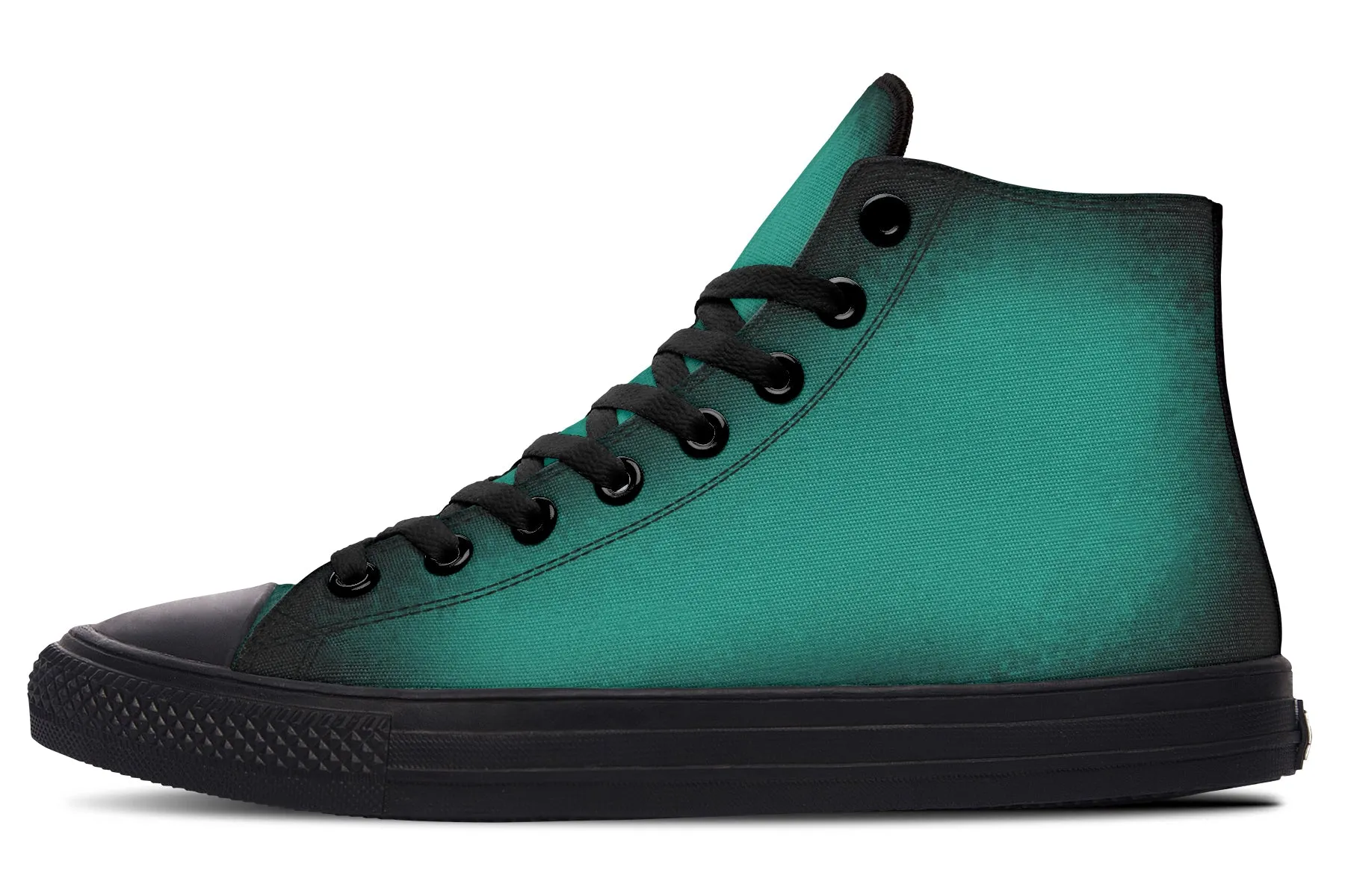 Enchanted Emerald High Tops - Classic Premium Canvas Shoes with Comfortable and Durable Soles