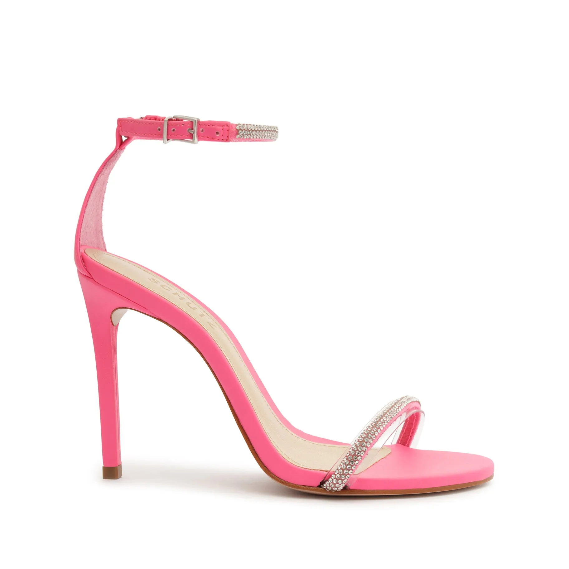 Fabienne Stretch Leather & Vinyl Sandal