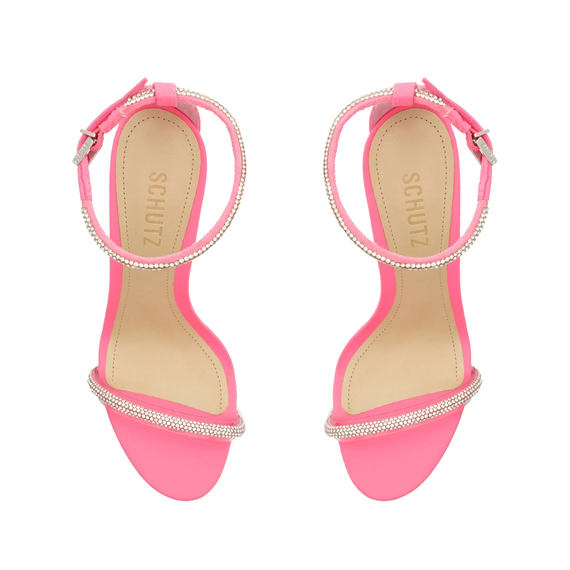 Fabienne Stretch Leather & Vinyl Sandal