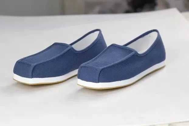 Fang Xi 方舄 Song Ming Unisex Cotton Square Toe Loafers