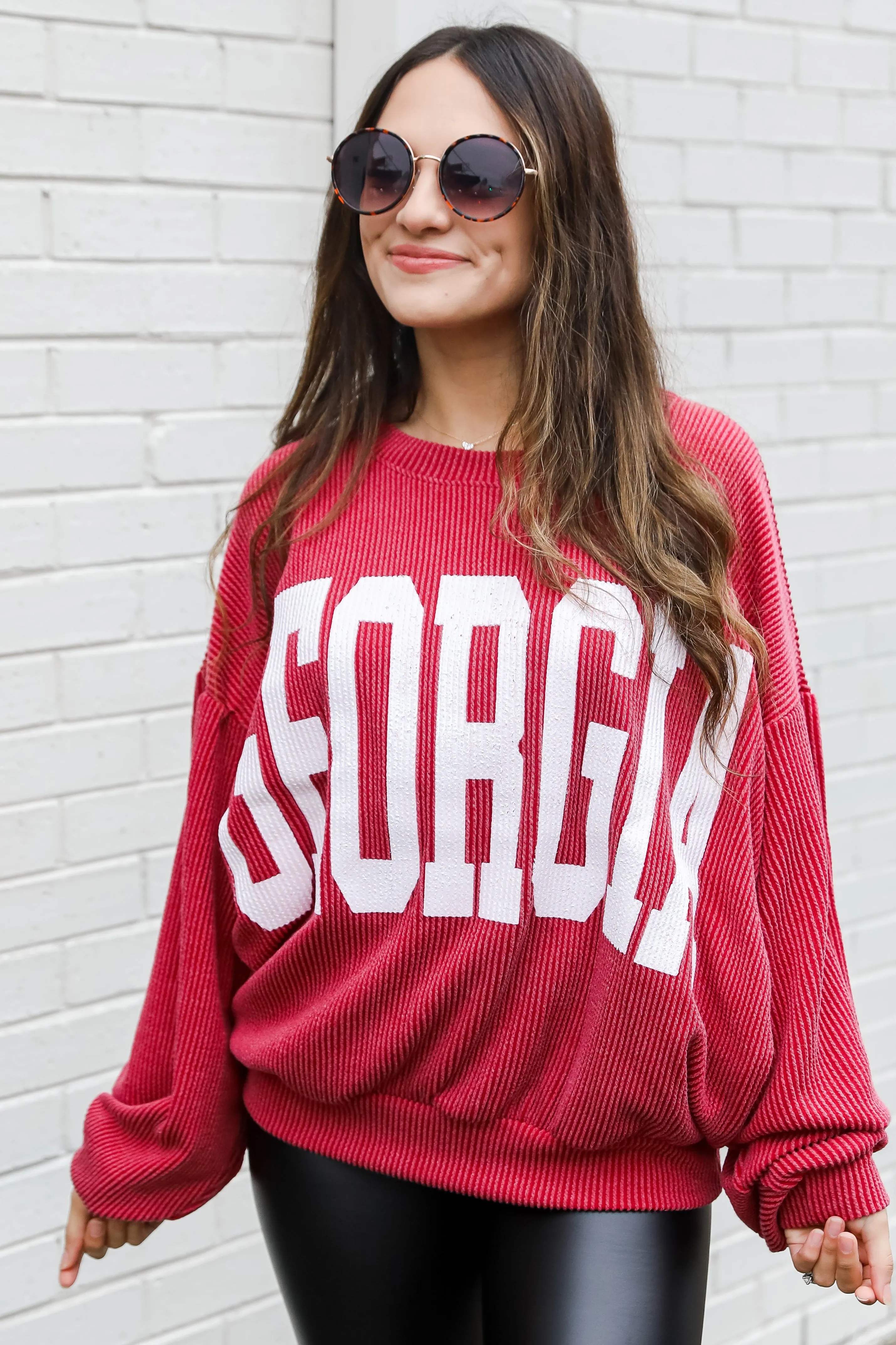 Georgia Corded Sweatshirt