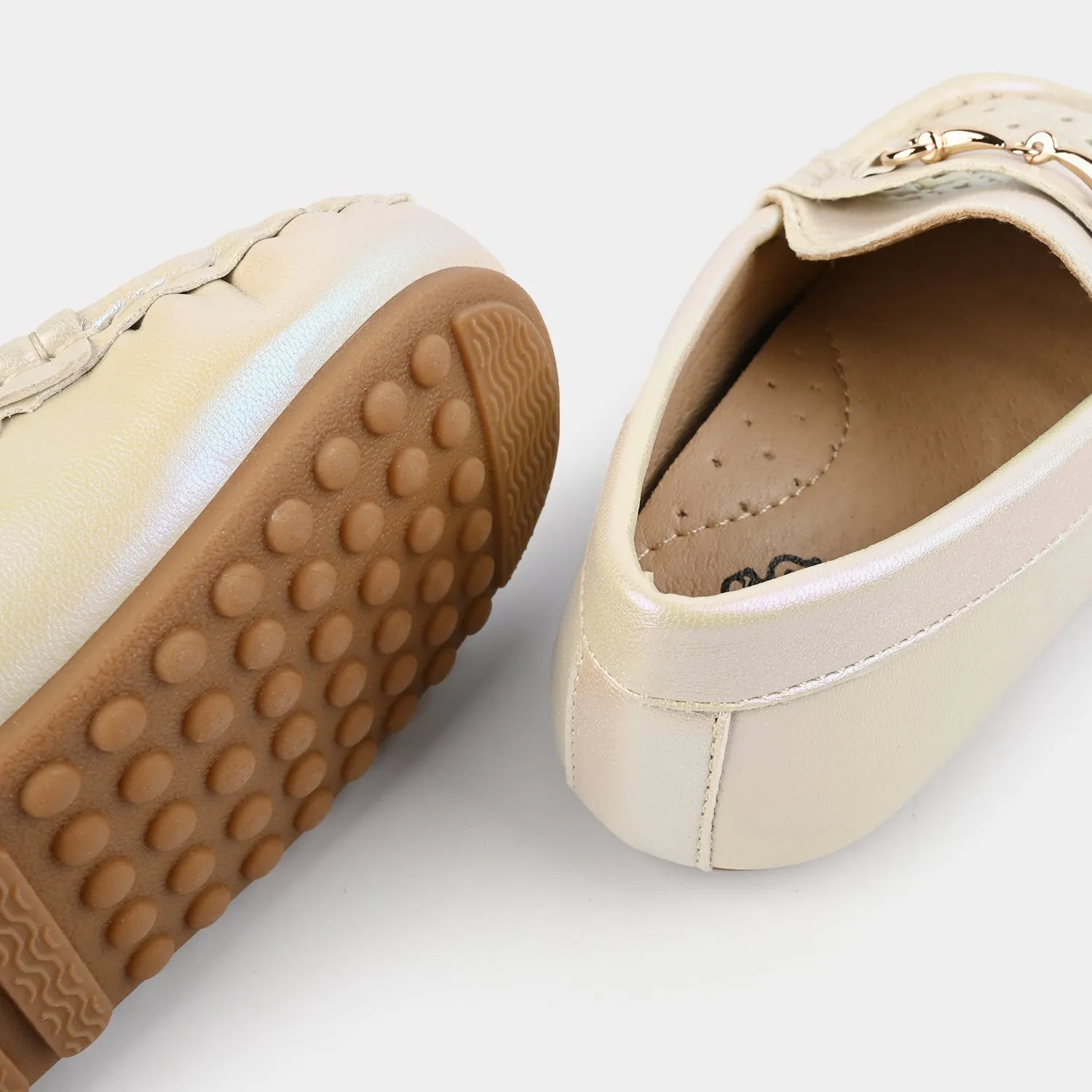 Girls Loafers H502-L30-BEIGE