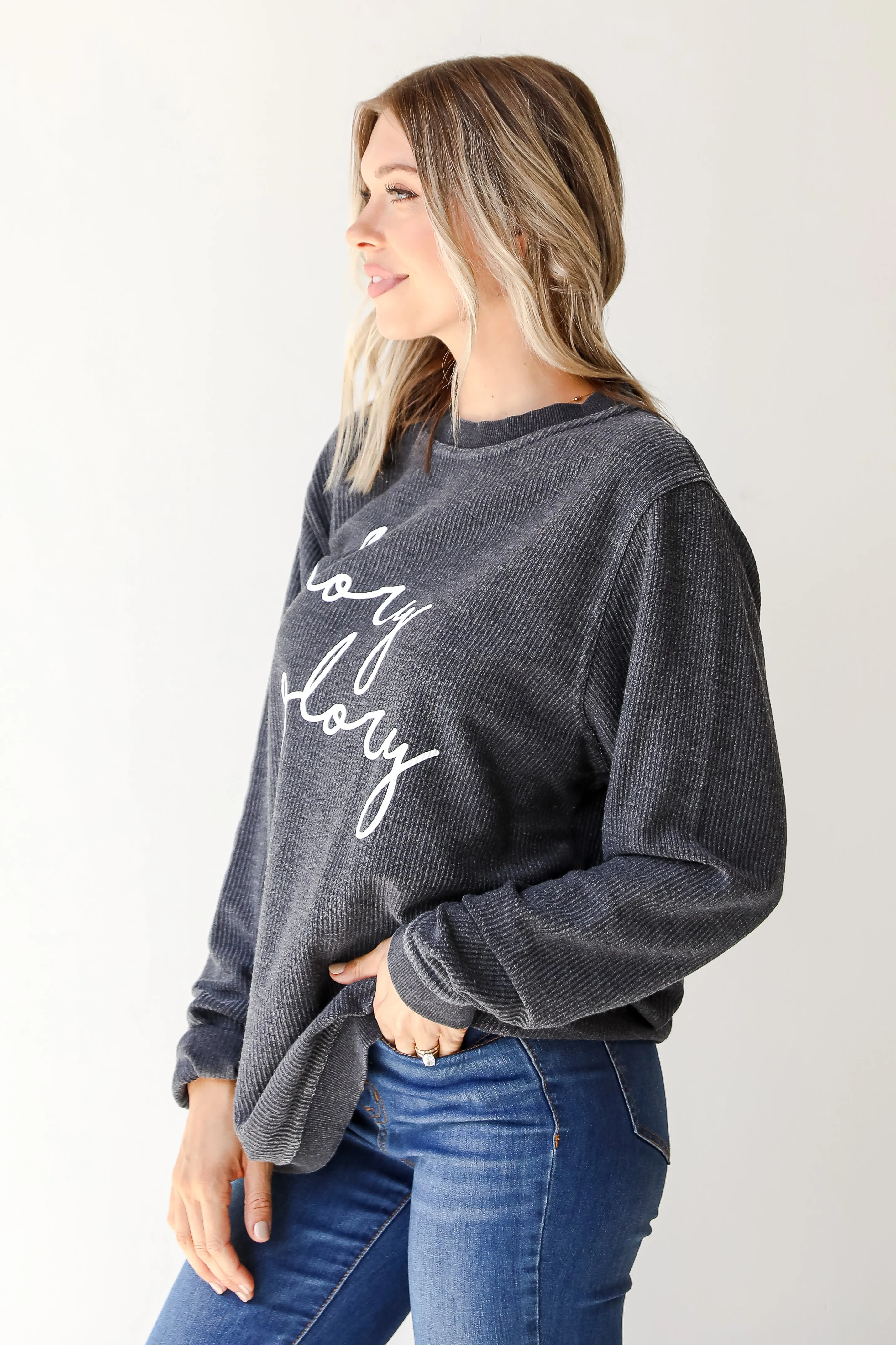 Glory Glory Corded Sweatshirt