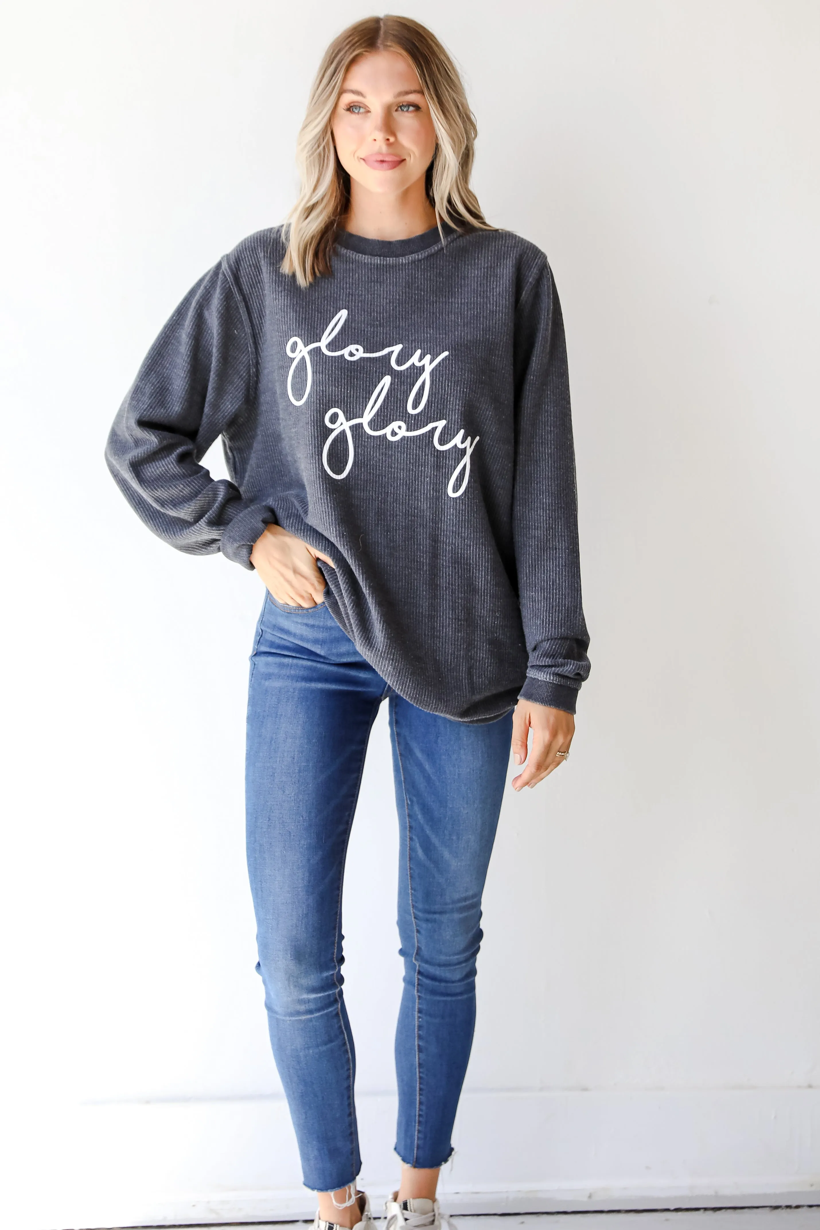 Glory Glory Corded Sweatshirt