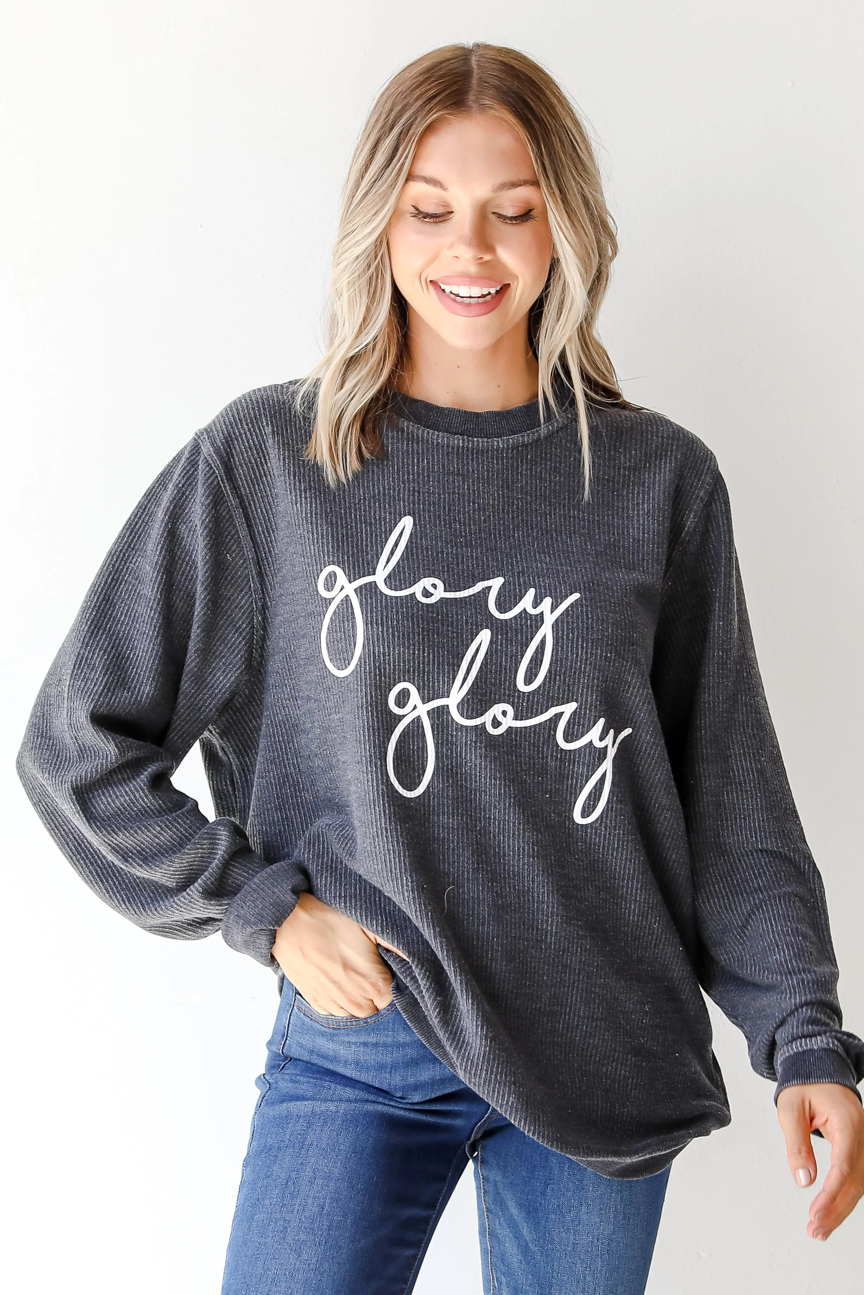 Glory Glory Corded Sweatshirt