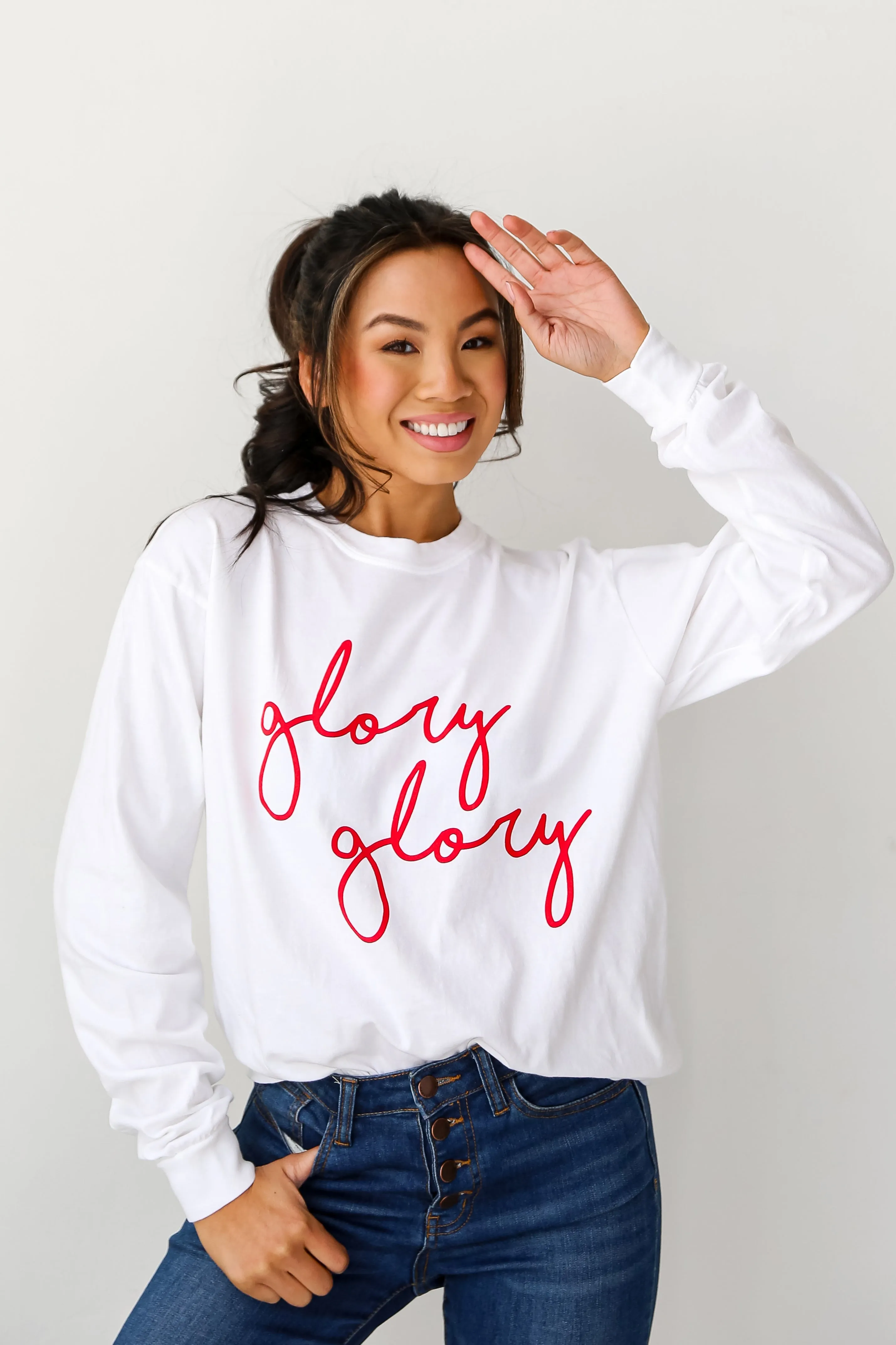 Glory Glory Script Long Sleeve Tee