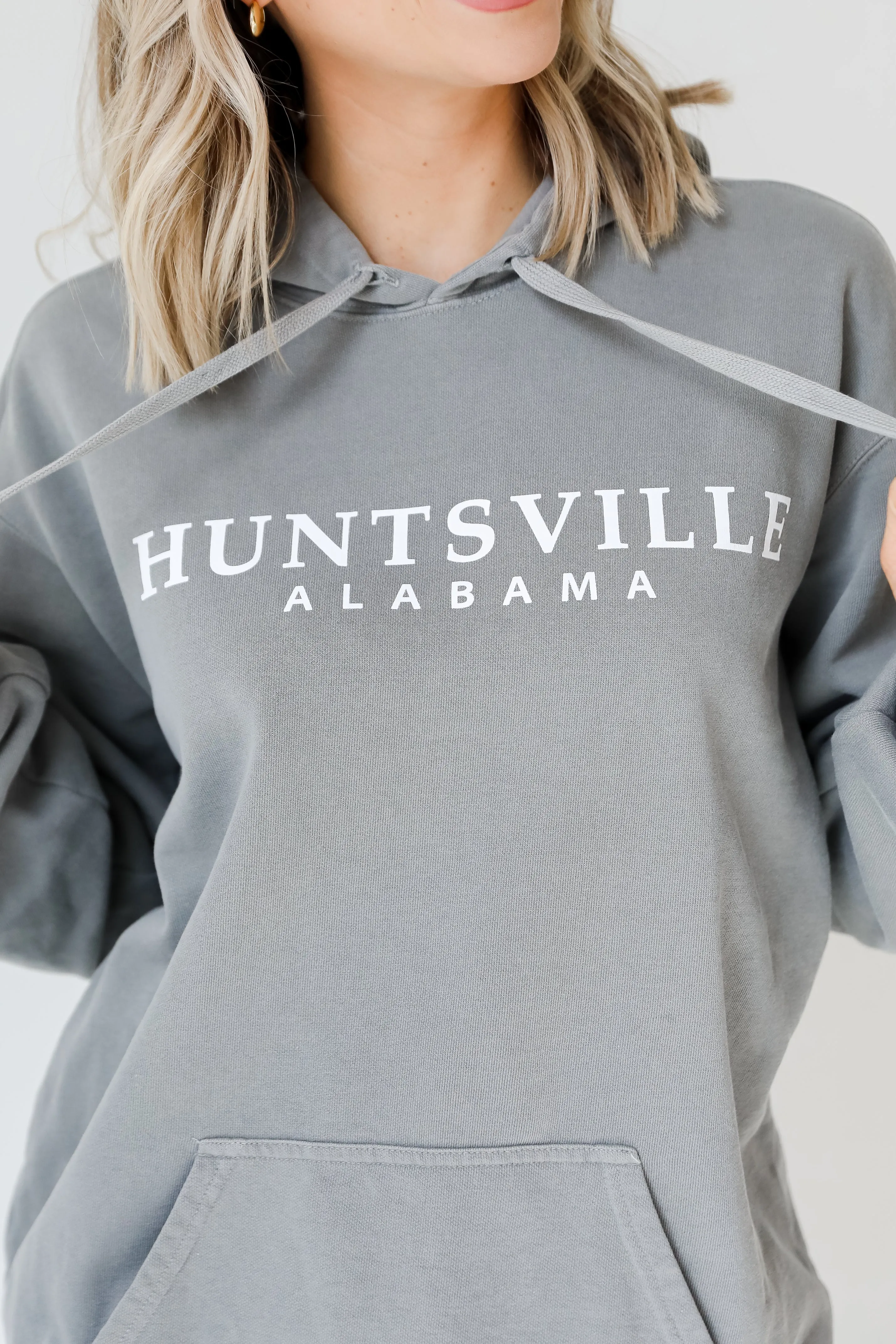 Grey Huntsville Alabama Hoodie