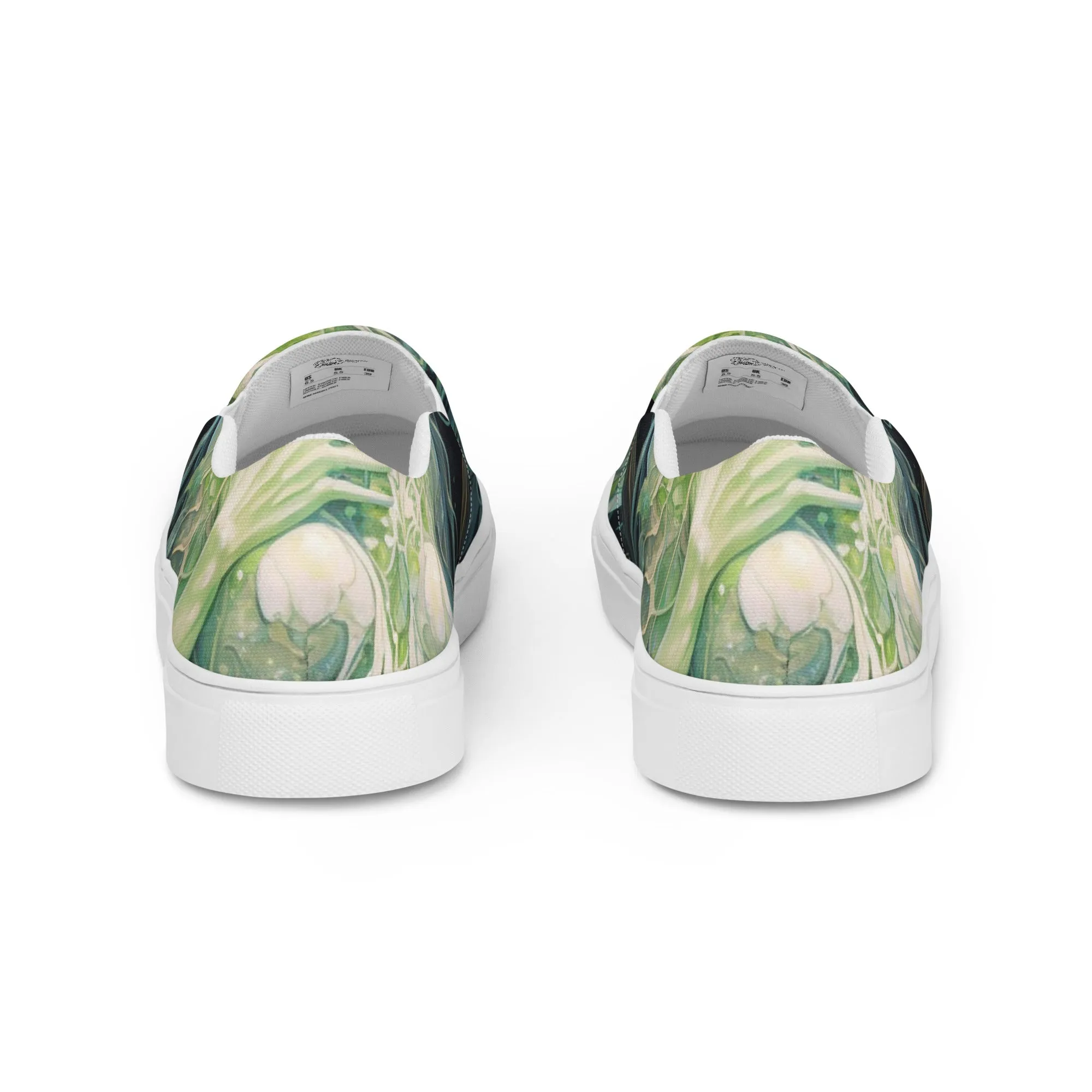 HANDMADE Earth Goddess #1 Men’s slip-on Slides canvas shoes