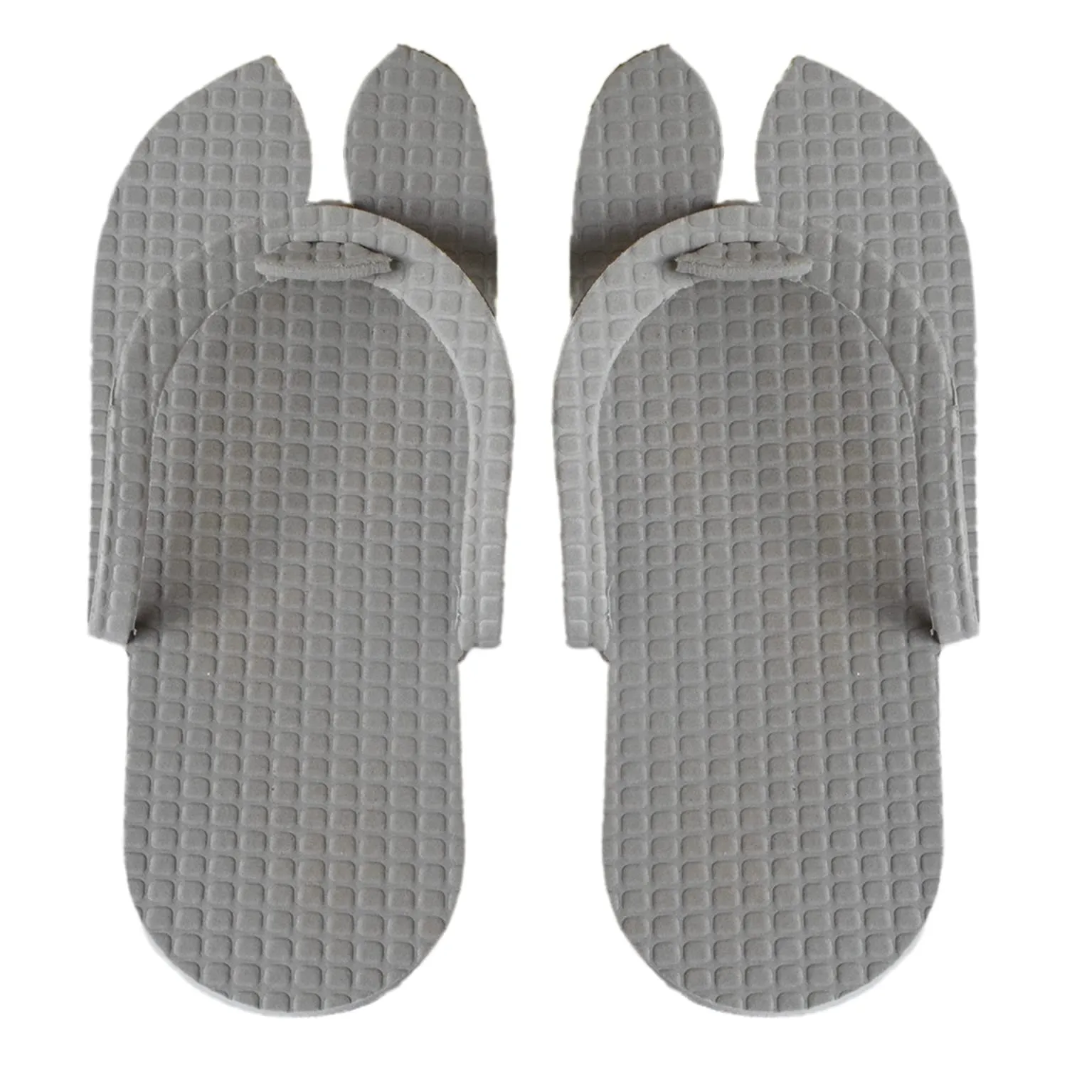 Heart Home Rubber Bathroom Slipper for Men & Women 6 Pair (Grey) 54HH4203.