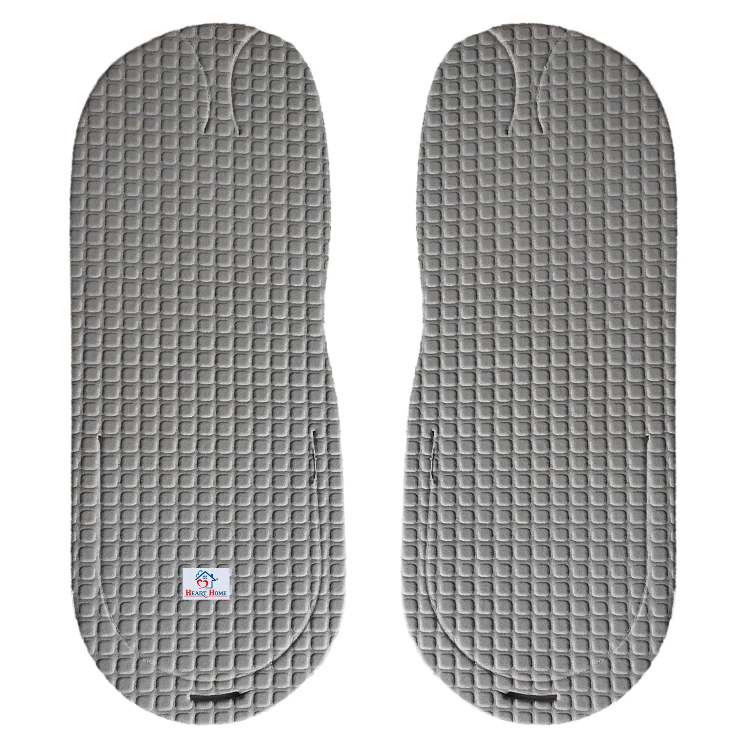 Heart Home Rubber Bathroom Slipper for Men & Women 6 Pair (Grey) 54HH4203.