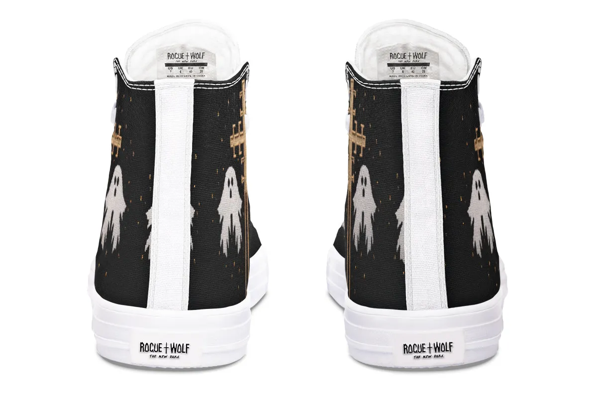 Holy Spirits High Tops - Classic Premium Canvas Shoes with Comfortable and Durable Soles