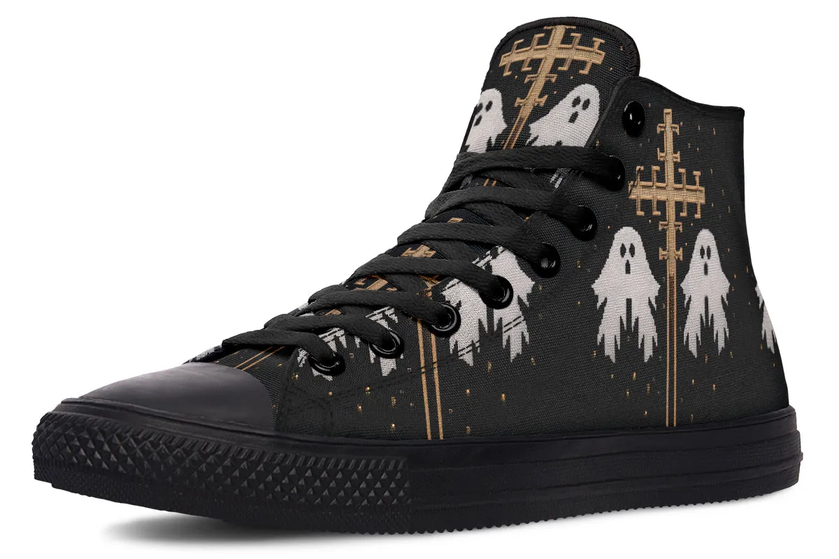 Holy Spirits High Tops - Classic Premium Canvas Shoes with Comfortable and Durable Soles