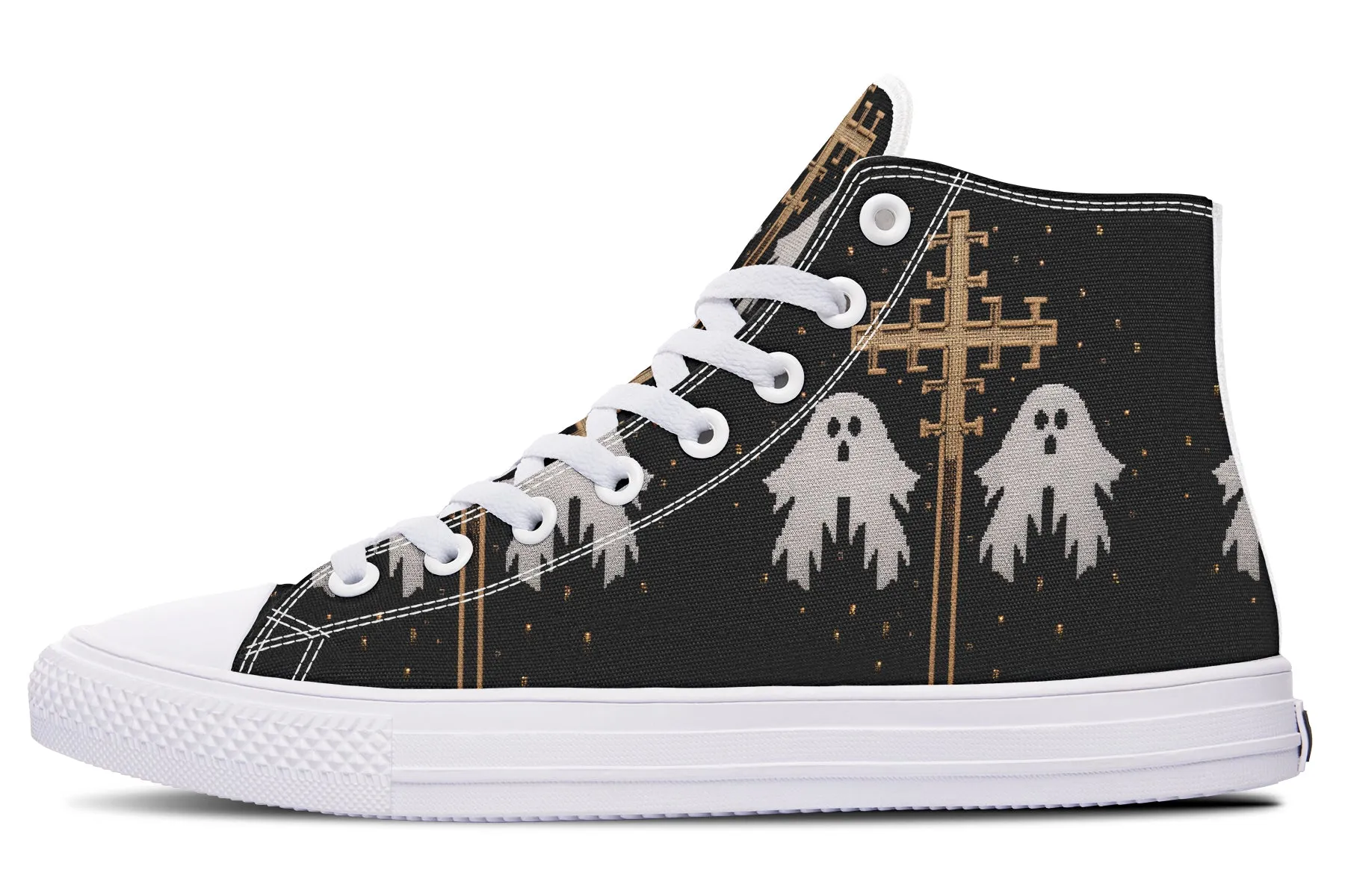 Holy Spirits High Tops - Classic Premium Canvas Shoes with Comfortable and Durable Soles