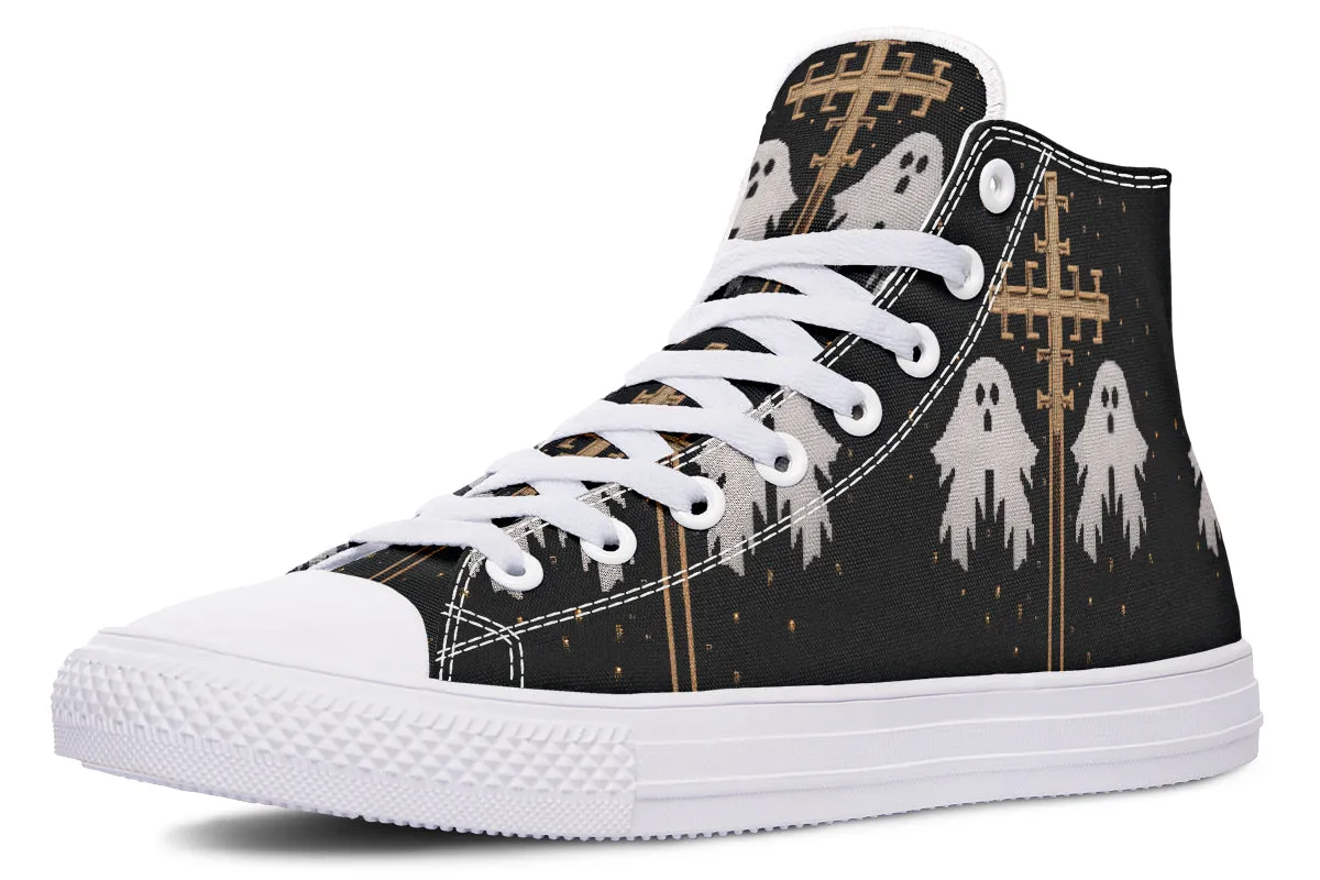 Holy Spirits High Tops - Classic Premium Canvas Shoes with Comfortable and Durable Soles