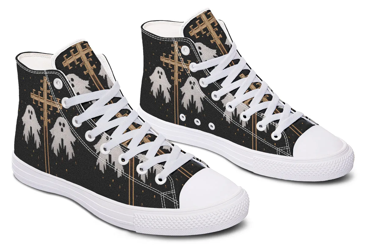 Holy Spirits High Tops - Classic Premium Canvas Shoes with Comfortable and Durable Soles