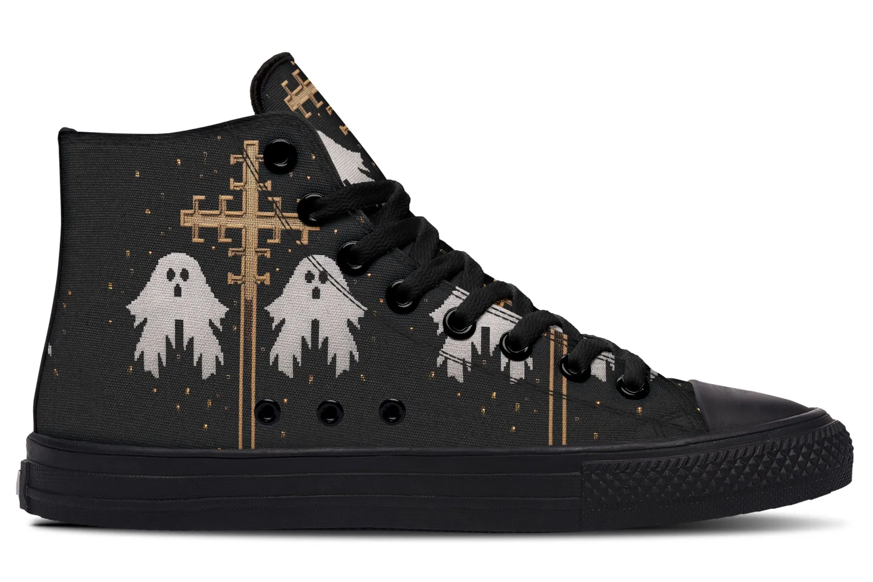 Holy Spirits High Tops - Classic Premium Canvas Shoes with Comfortable and Durable Soles