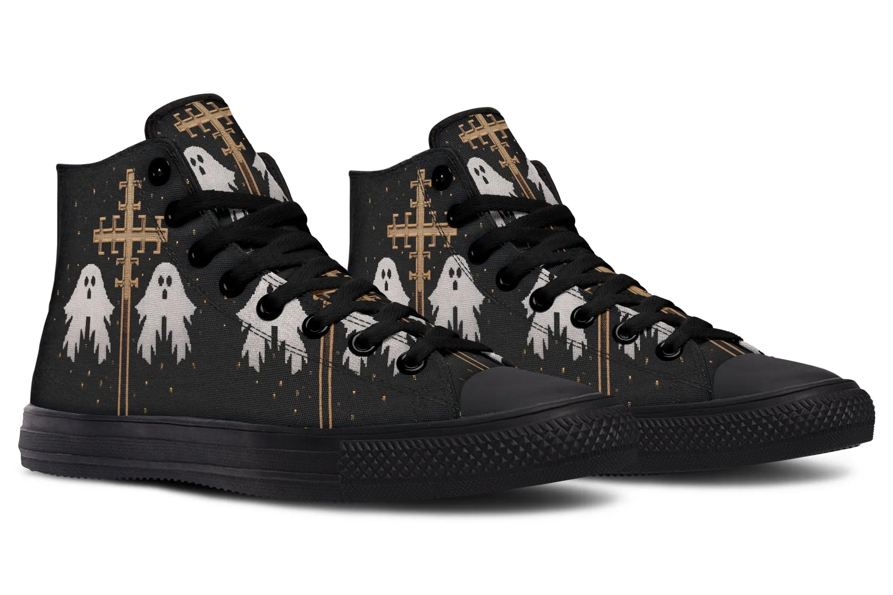 Holy Spirits High Tops - Classic Premium Canvas Shoes with Comfortable and Durable Soles