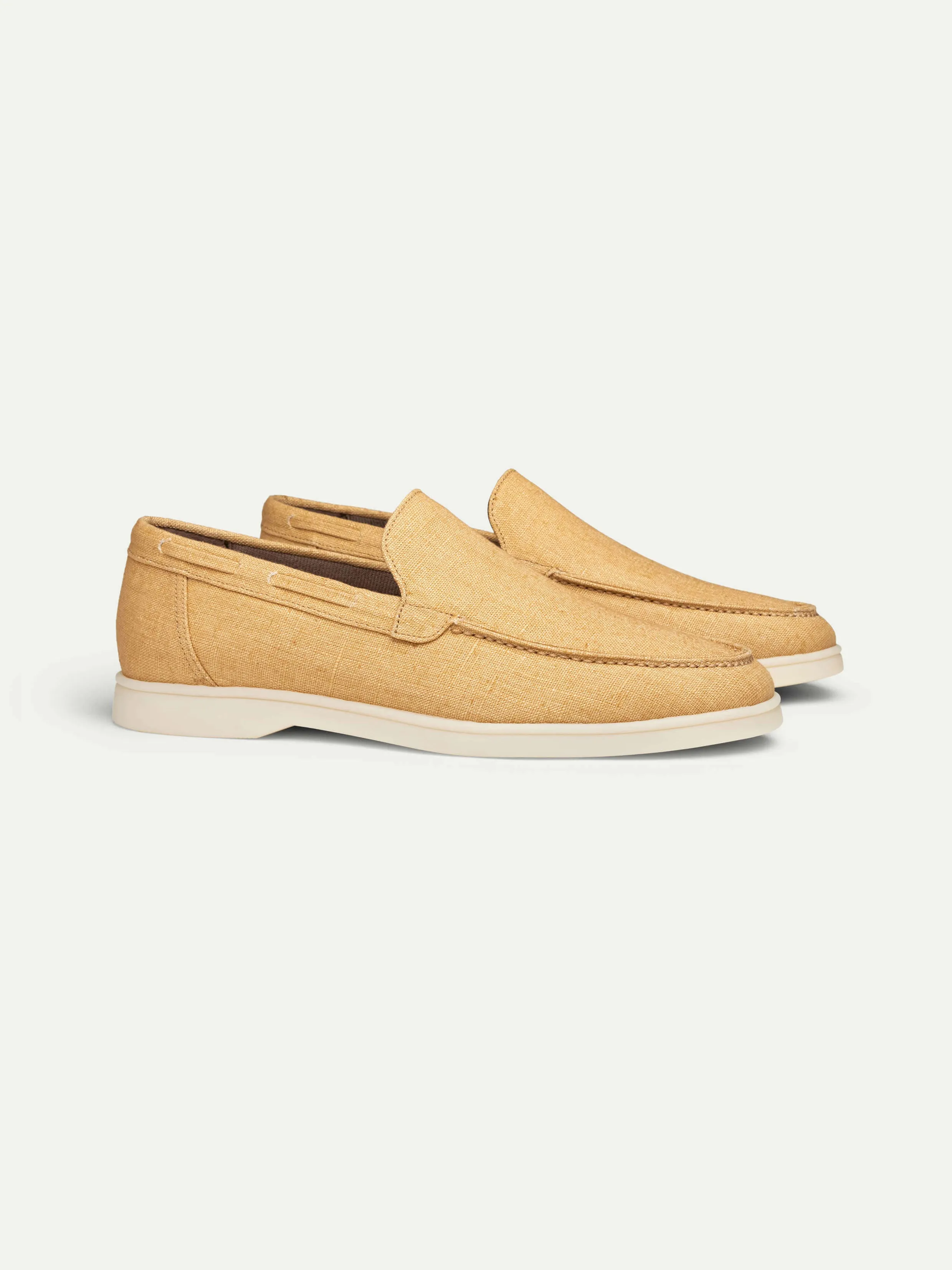 Honey Linen Yacht Loafers