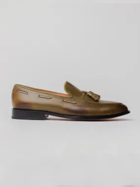 Hudson Tassel Loafer - Olive