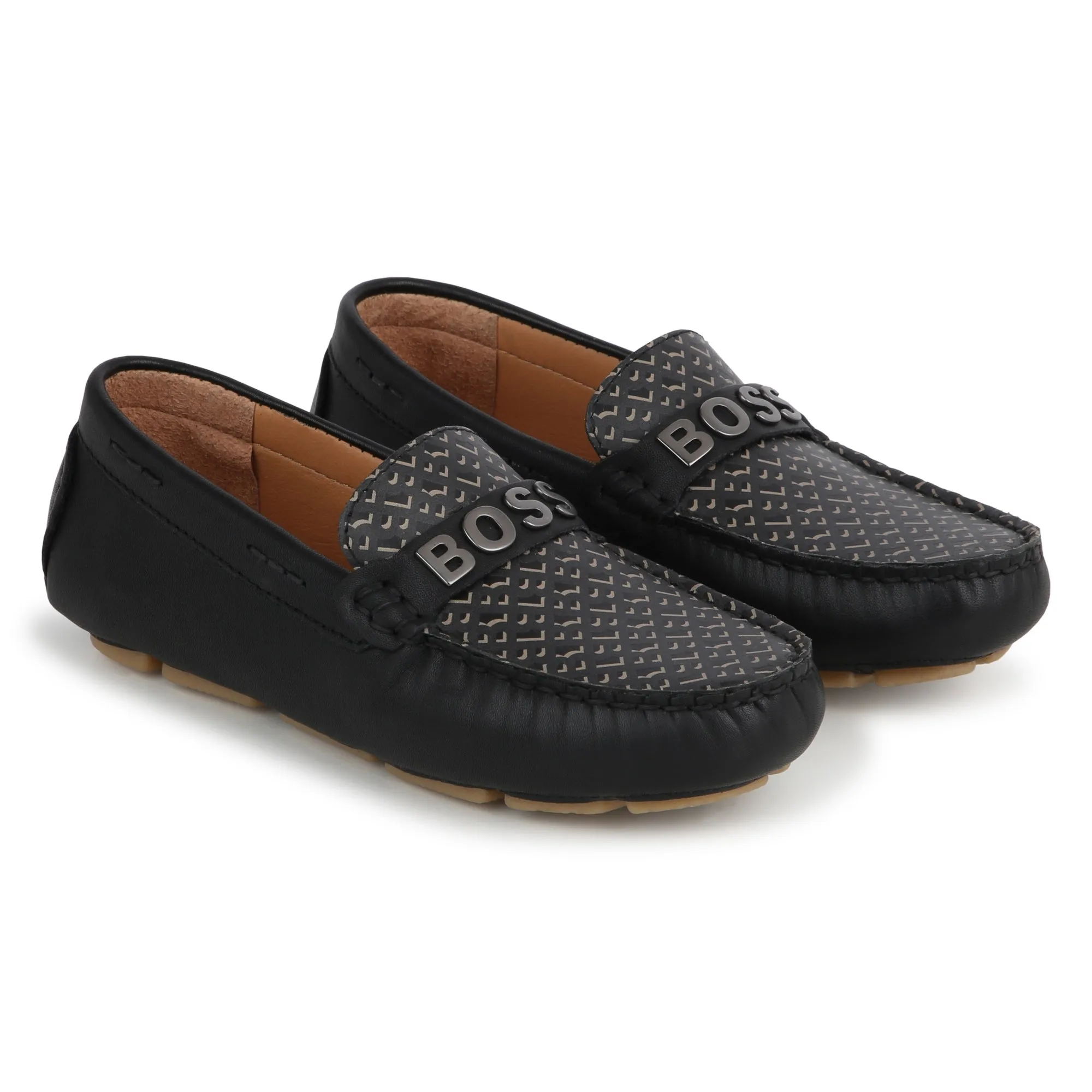 Hugo Boss Black Monogram Loafers