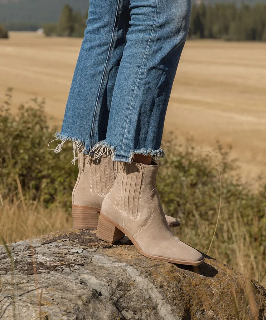 IRNIE BOOTIES TAUPE SUEDE