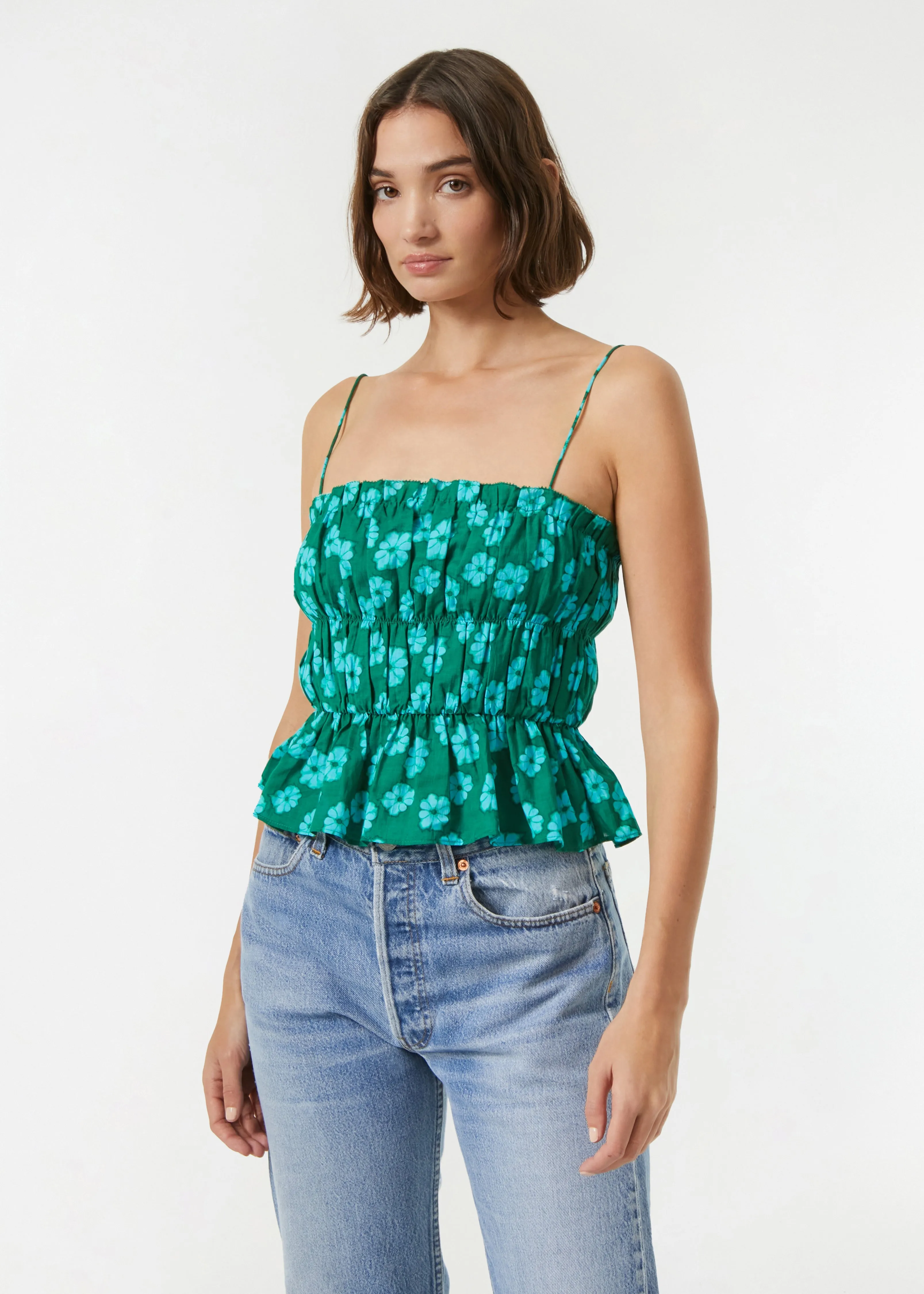 Julieta Top | Forest Bombay Bloom