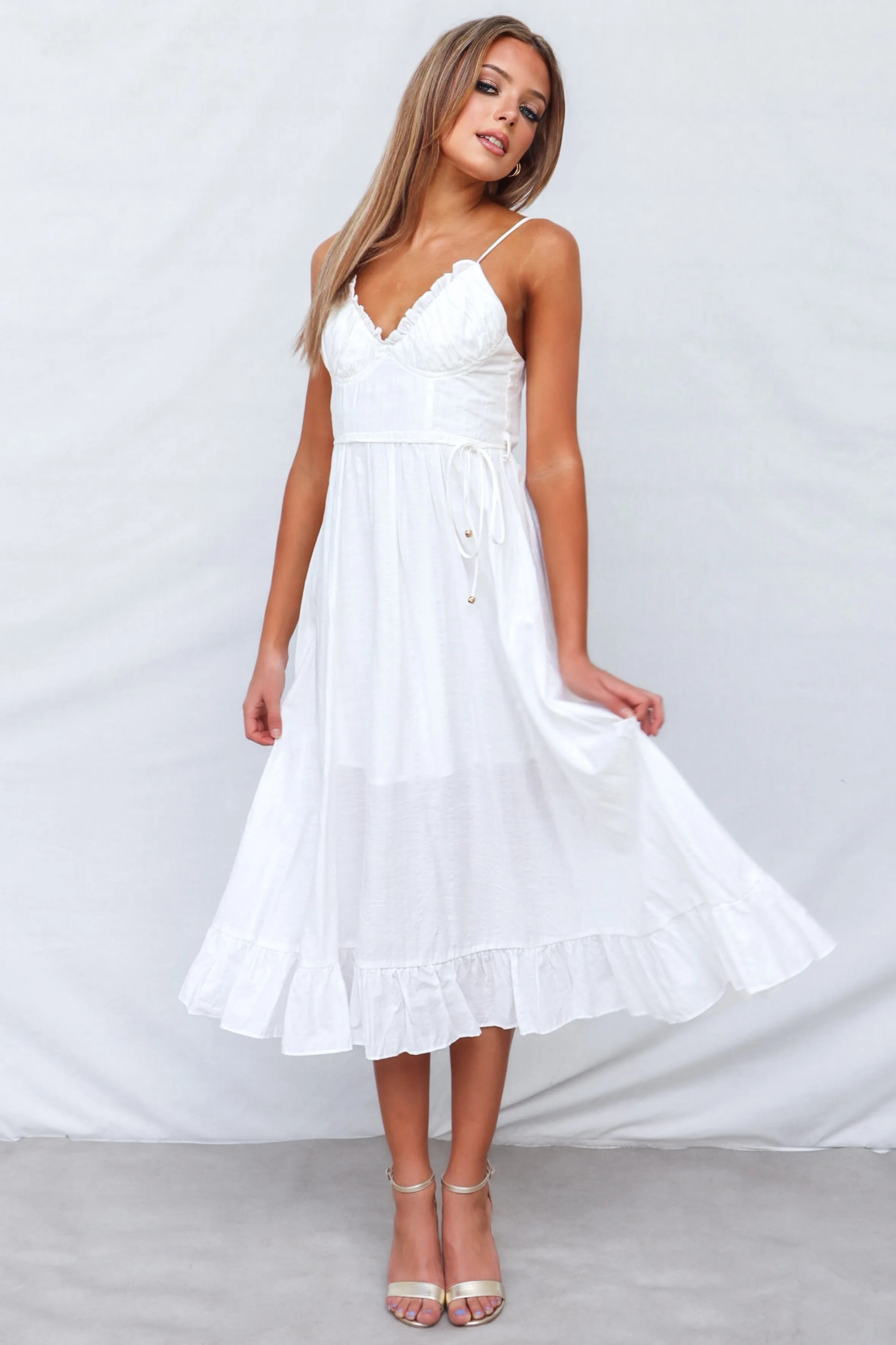 Lala Midi Dress - White