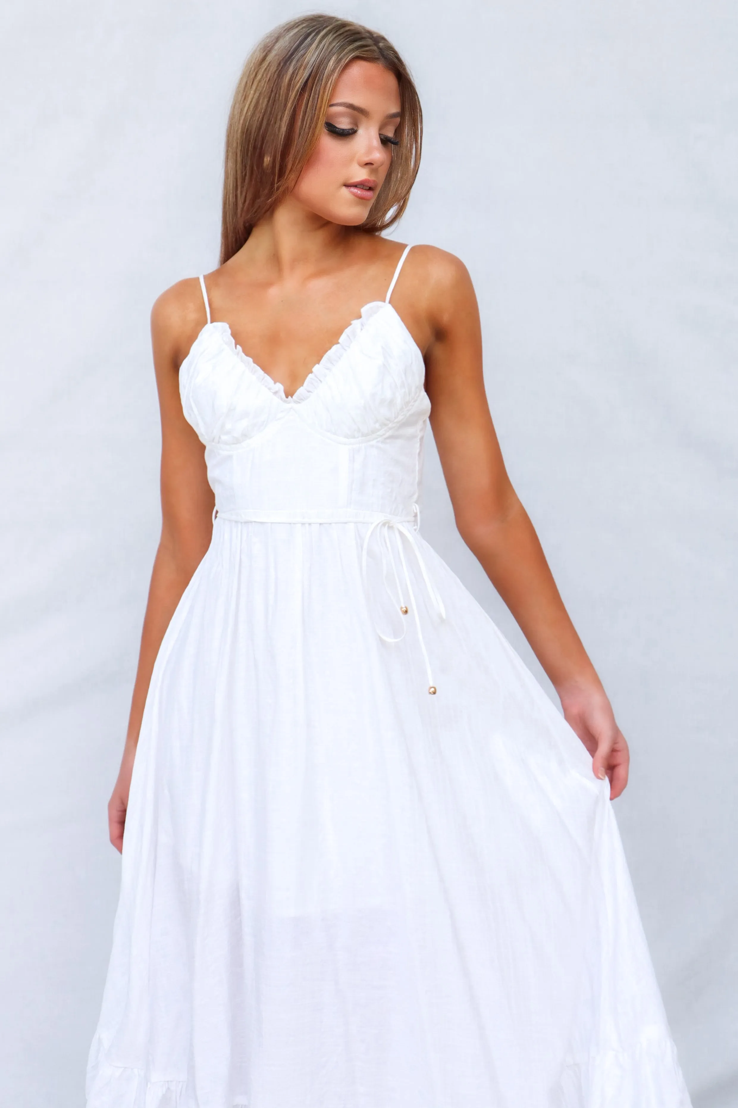 Lala Midi Dress - White