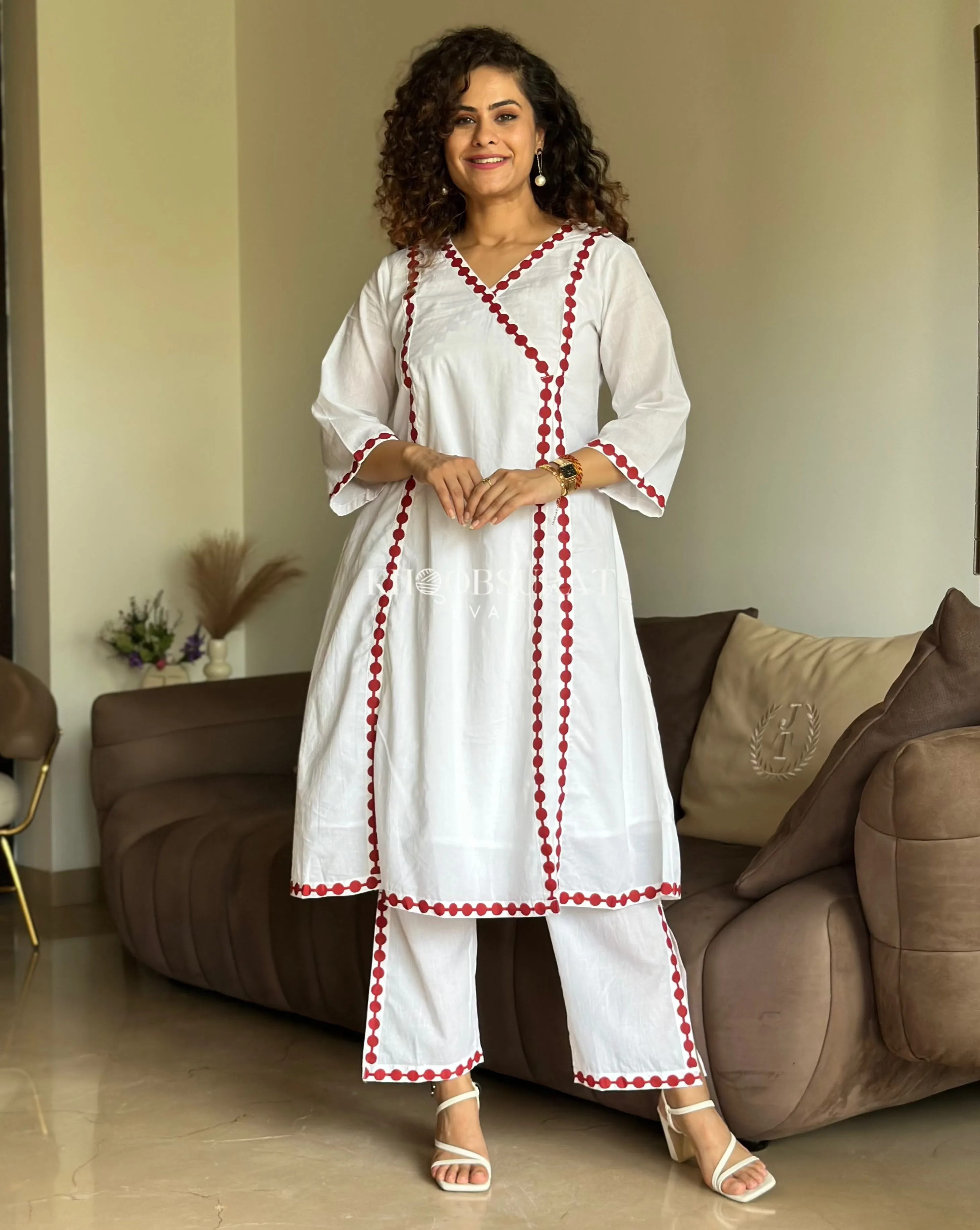 Layered Cotton Love Kurta Set