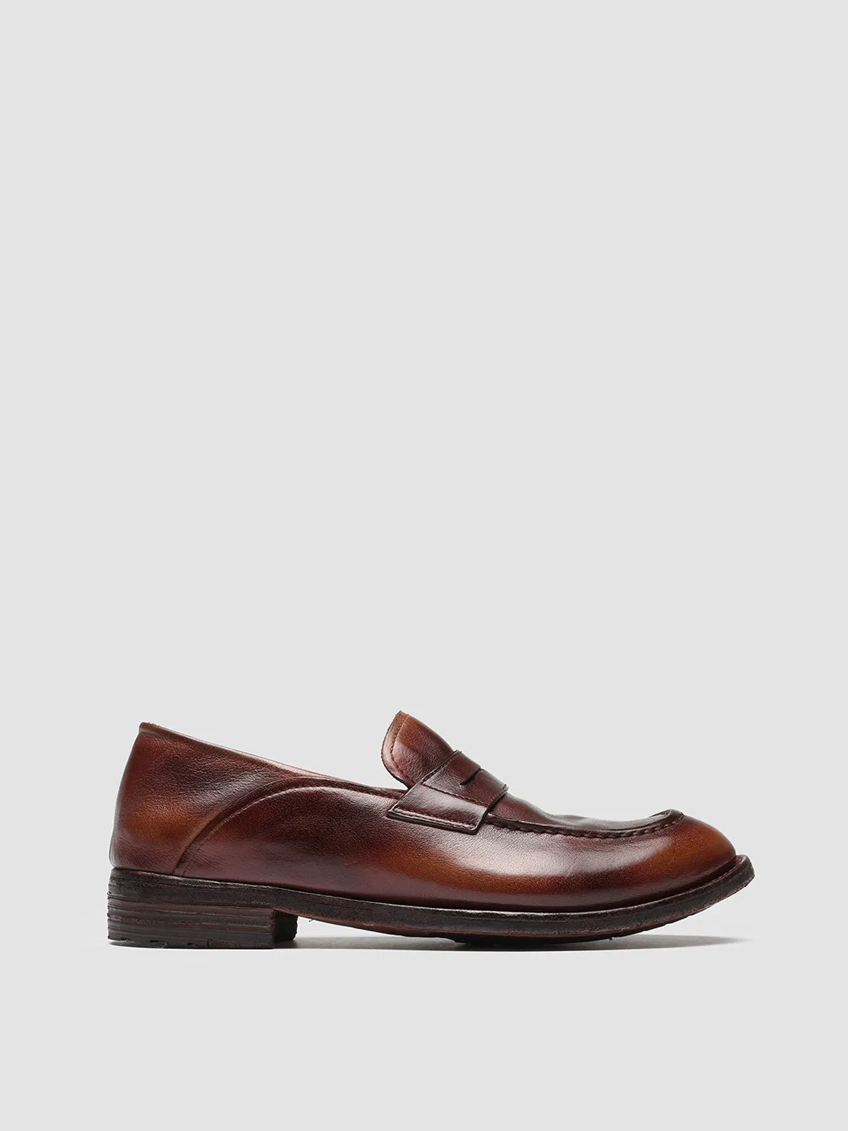 LEXIKON 140 - Tabacco Leather Penny Loafers