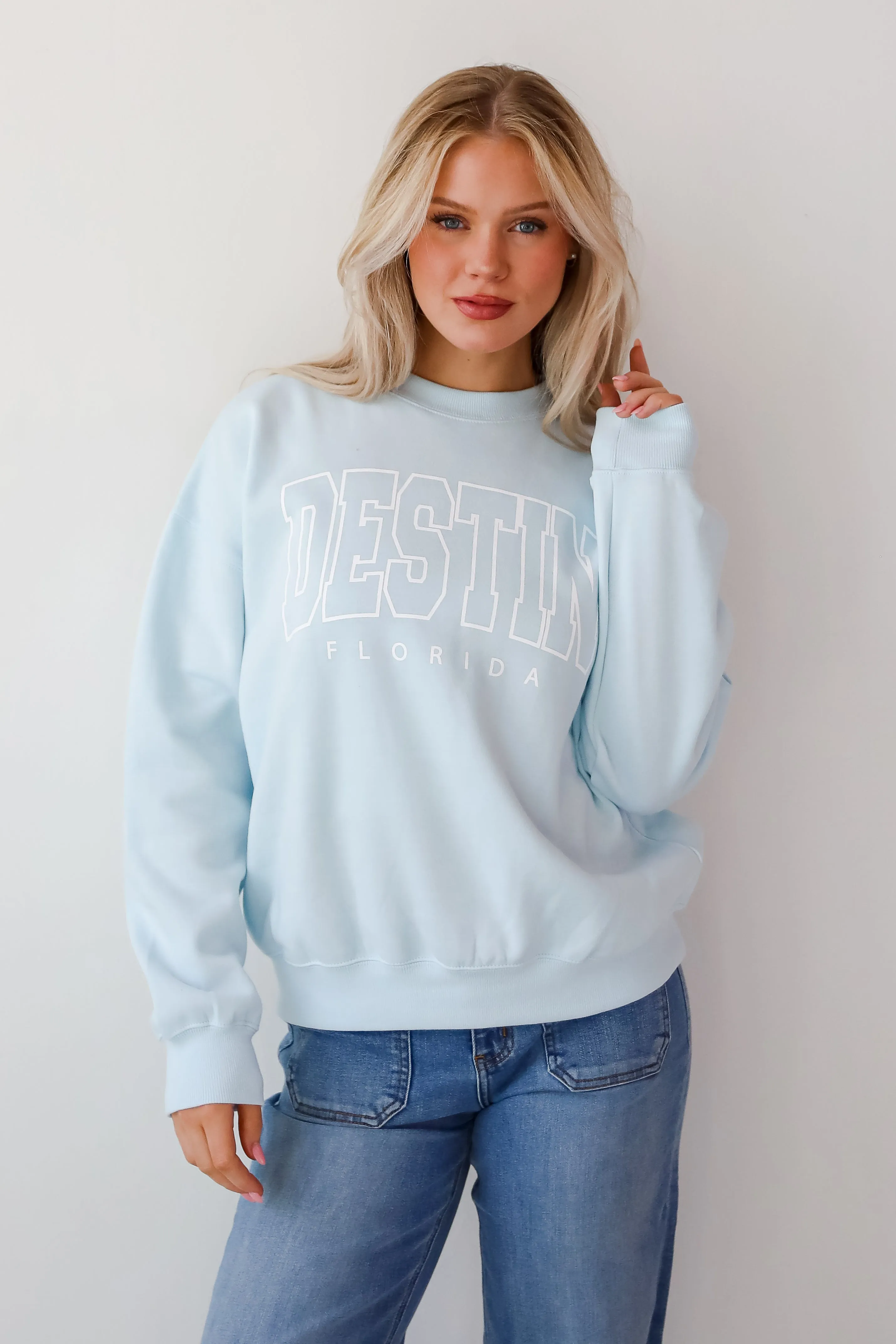 Light Blue Destin Florida Sweatshirt