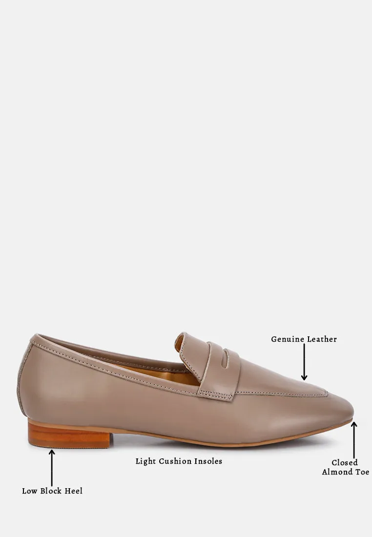 Liliana Classic Leather Penny Loafers