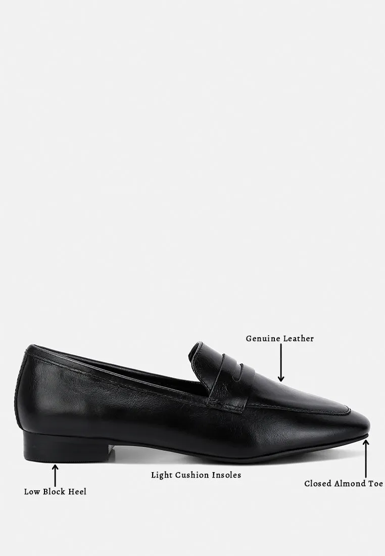 Liliana Classic Leather Penny Loafers