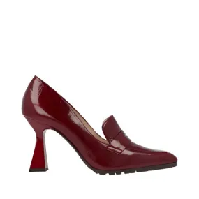 Lodi Safa Merlot Heeled Loafer