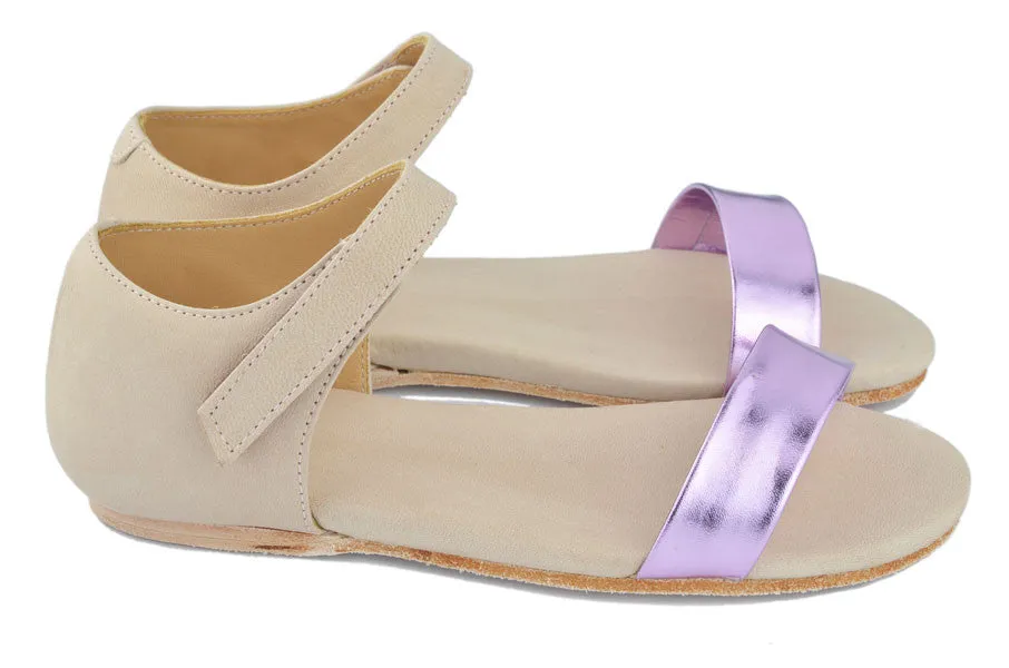 MAA Girls Metallic Pink and Blush Pink Sandal