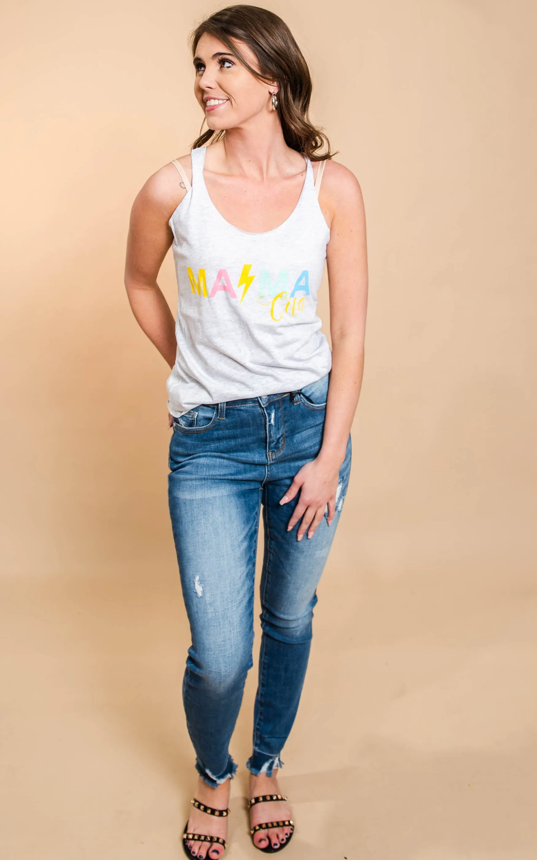 MaMa Cita Racerback Tank Top - Rainbow