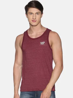 Maroon Sleeveless Vest Tank Top for Men