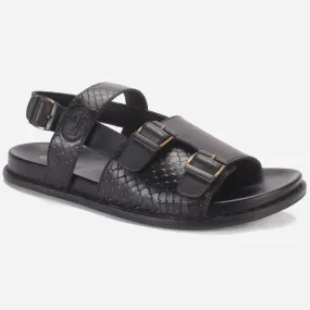 Men "REEVZ" Leather Open Toe Summer Sandals