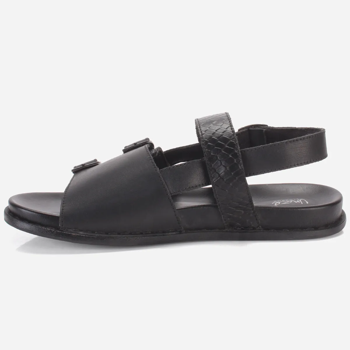 Men "REEVZ" Leather Open Toe Summer Sandals